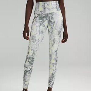 Wunder Train High-Rise Tight 28" Color: Cinder Grain Smoked Spruce Multi